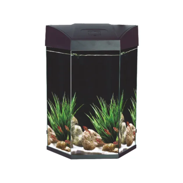 AA Hexagonal Aquarium Black 70L AA777