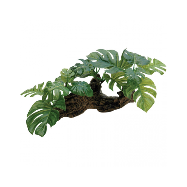 Aqua One Ornament Driftwood with Plastic Plant 36295m