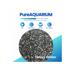 PureAquarium Natural Sand Ebony Glitter