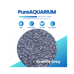 PureAquarium Natural Sand Granite Grey