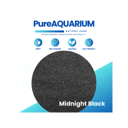 PureAquarium Natural Sand Midnight Black
