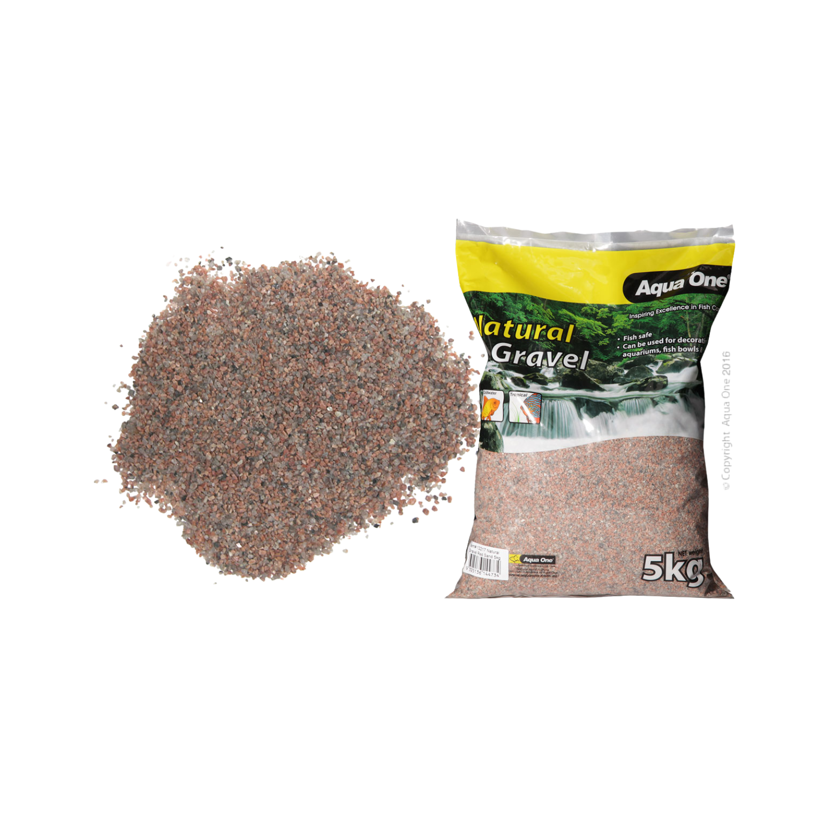 Aqua One Red Sand Natural Gravel 5KG