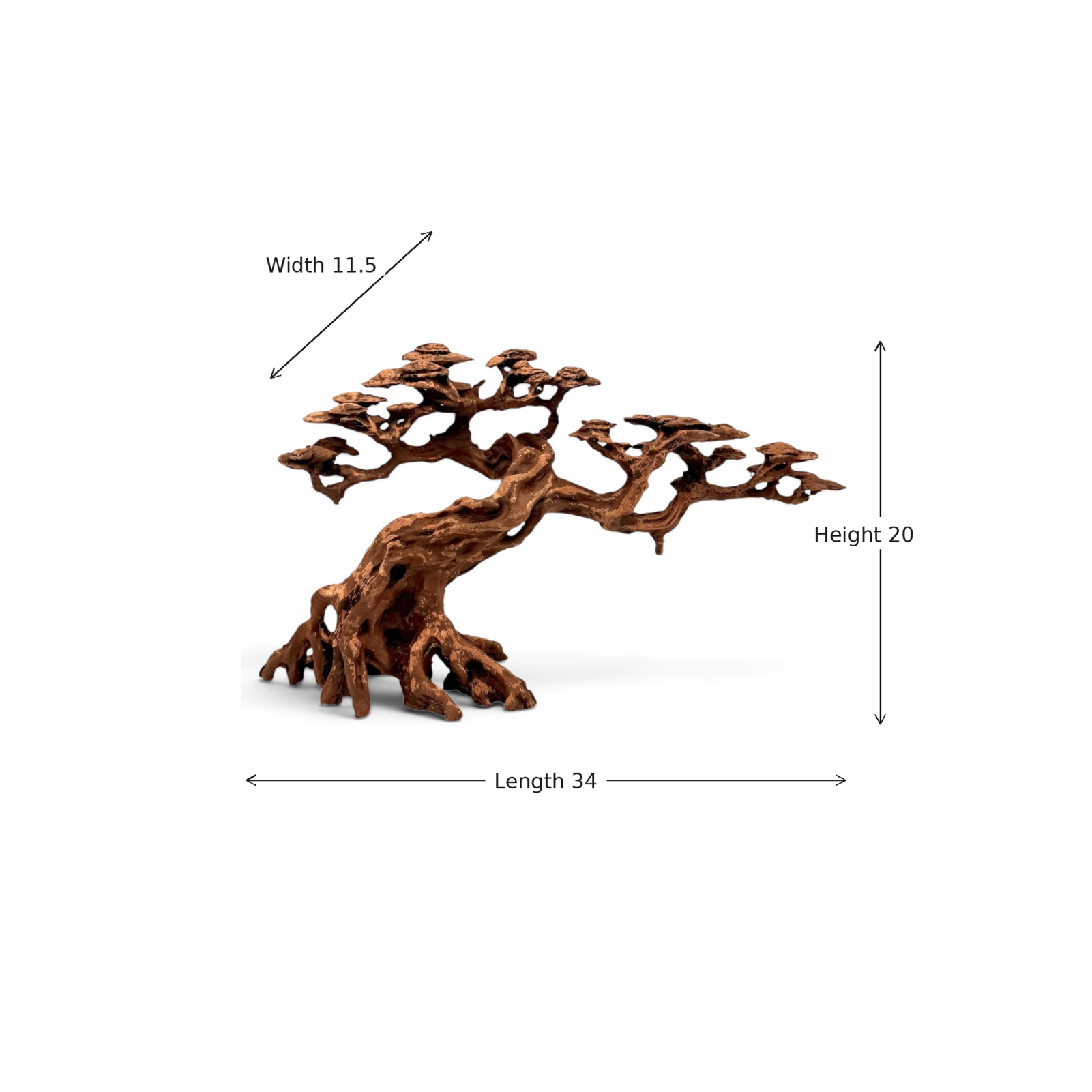 Windswept Resin Bonsai Tree Ornament AE34PBR - Image 3