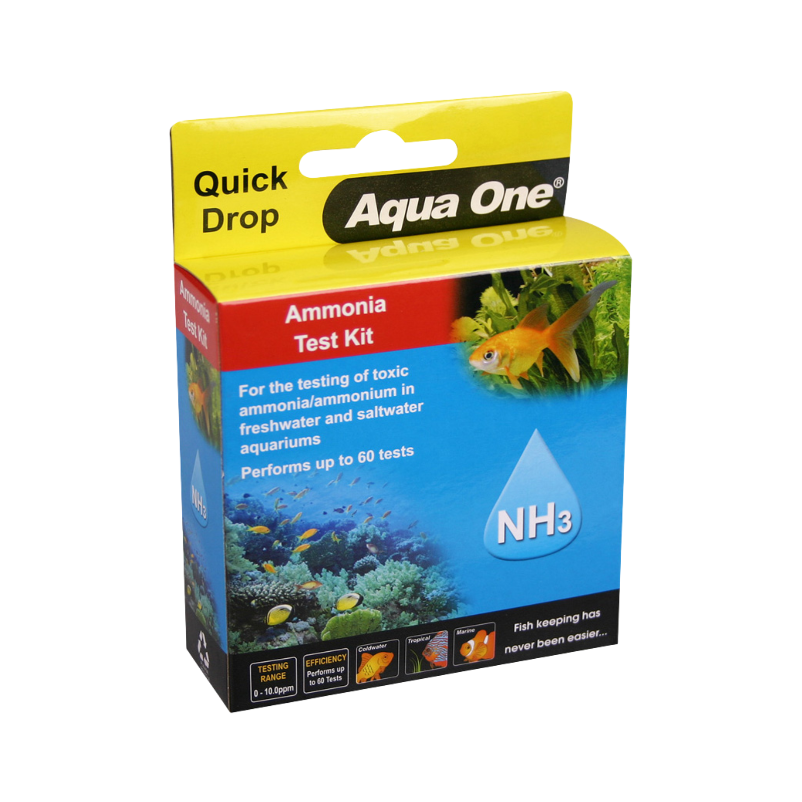 Aqua One QuickDrop Test Kit Ammonia NH3