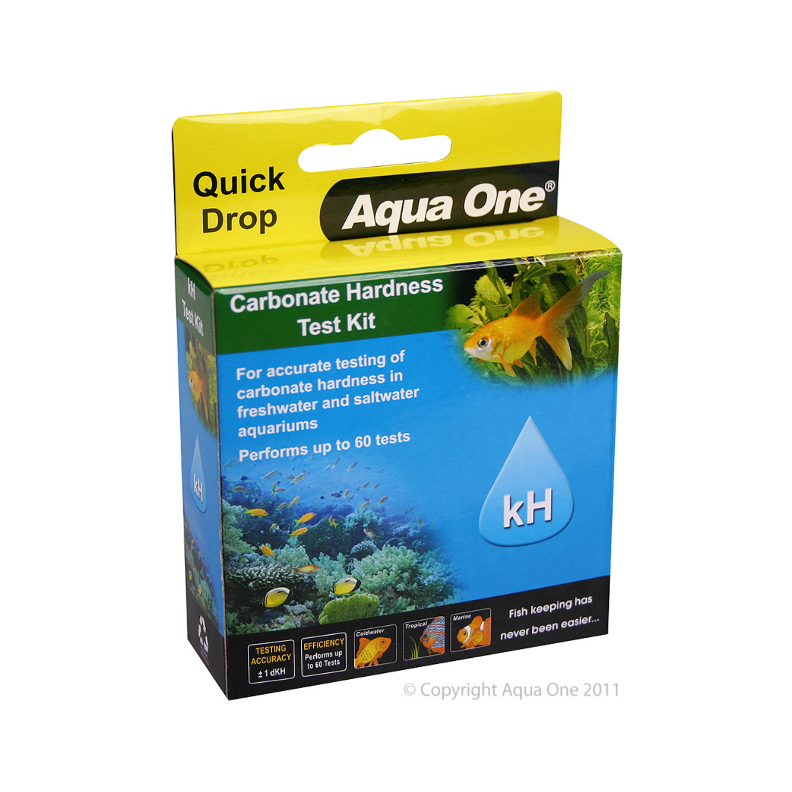 Aqua One QuickDrop Test Kit Carbonate Hardness KH