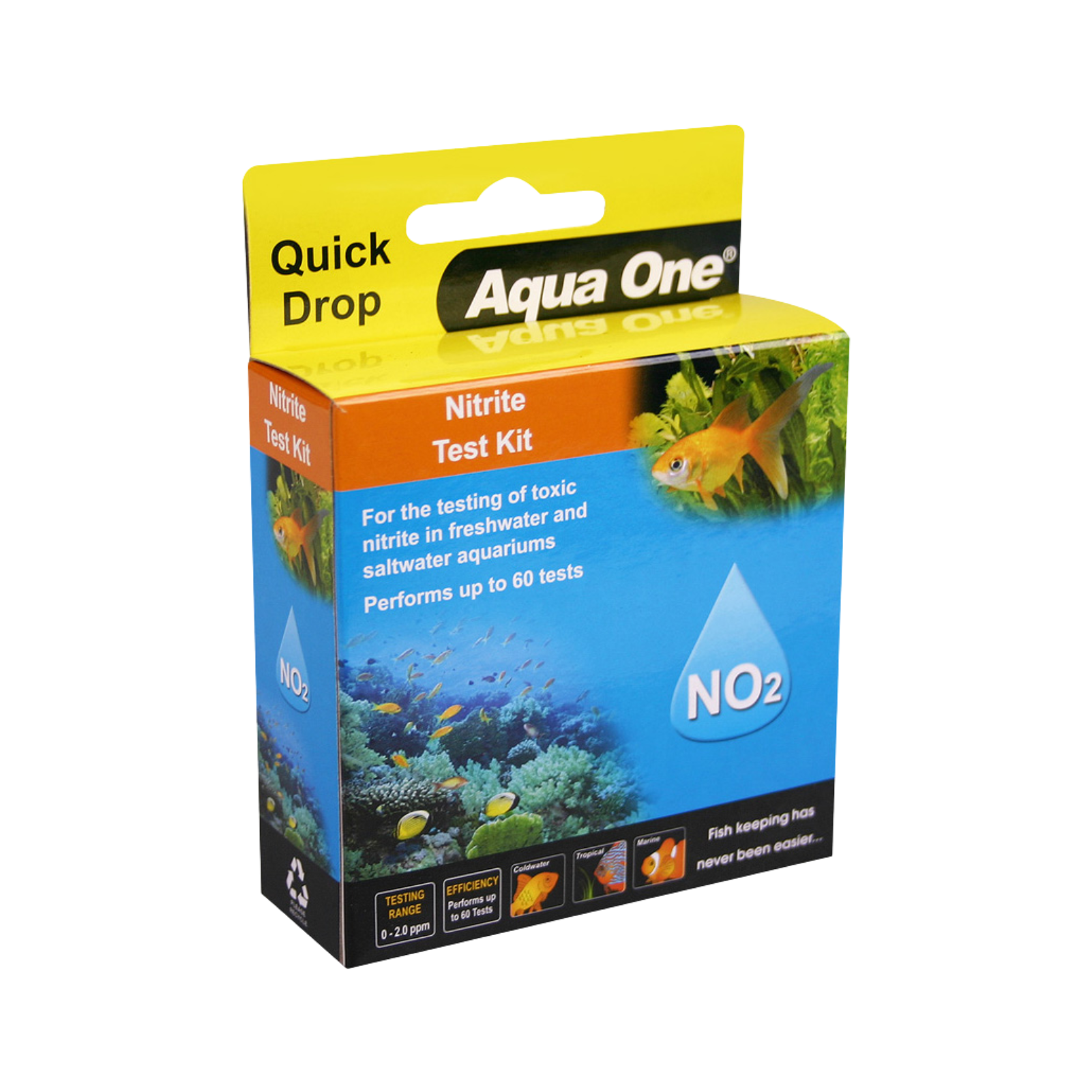 Aqua One QuickDrop Test Kit Nitrite NO2