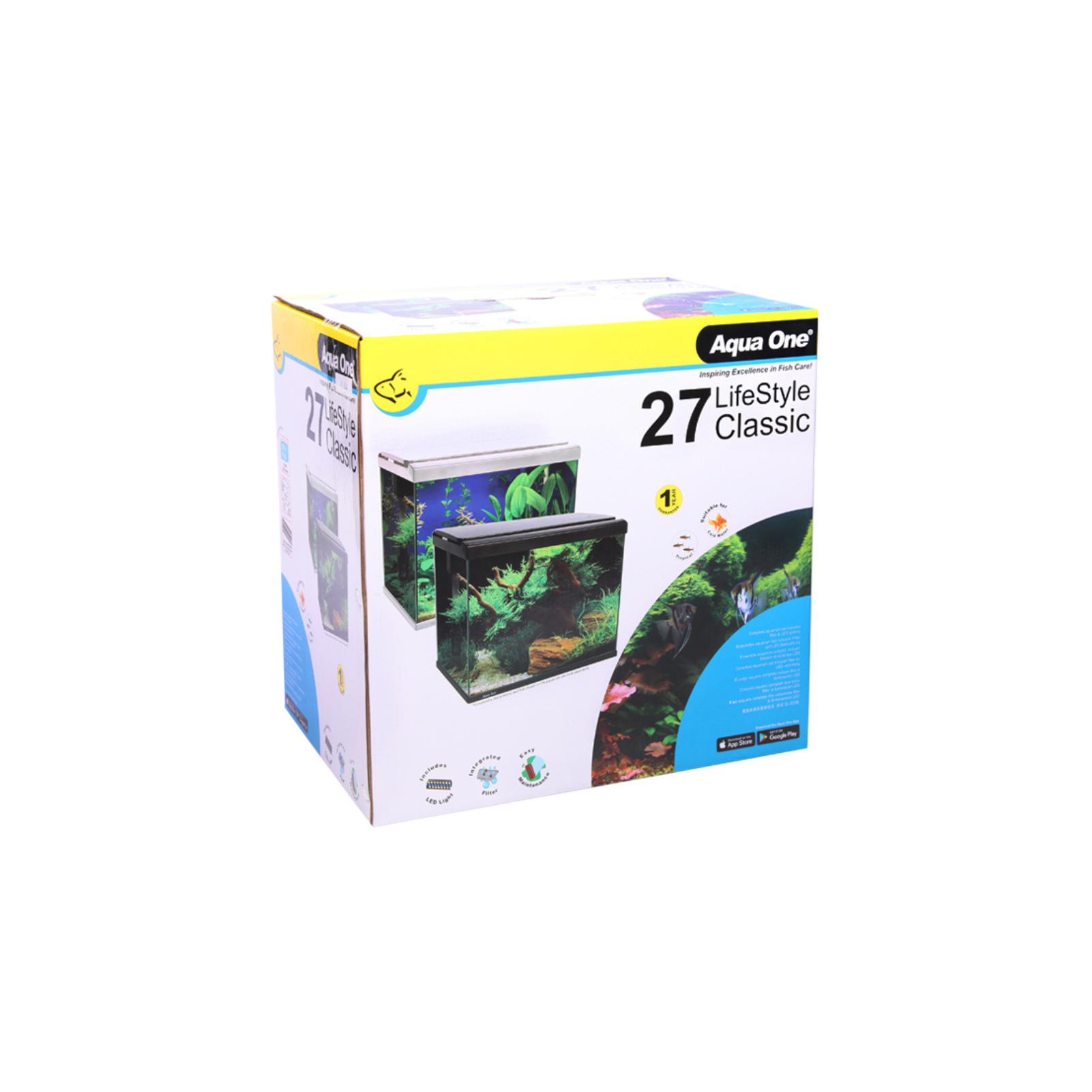 Aqua One Lifestyle Classic 27 Aquarium Black - Image 2